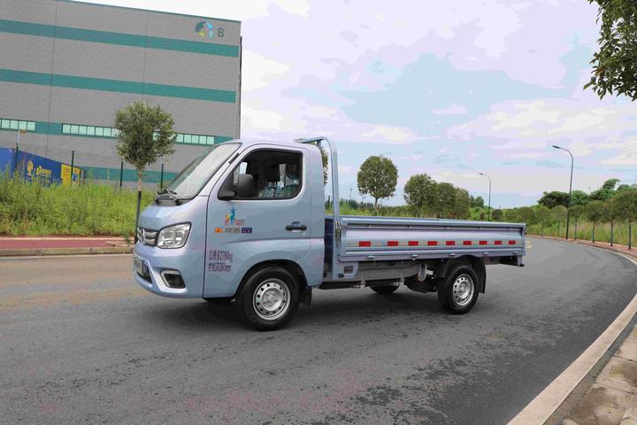 纯电微卡能跑280公里 福田祥菱小财鹿ev展实力-卡车e族