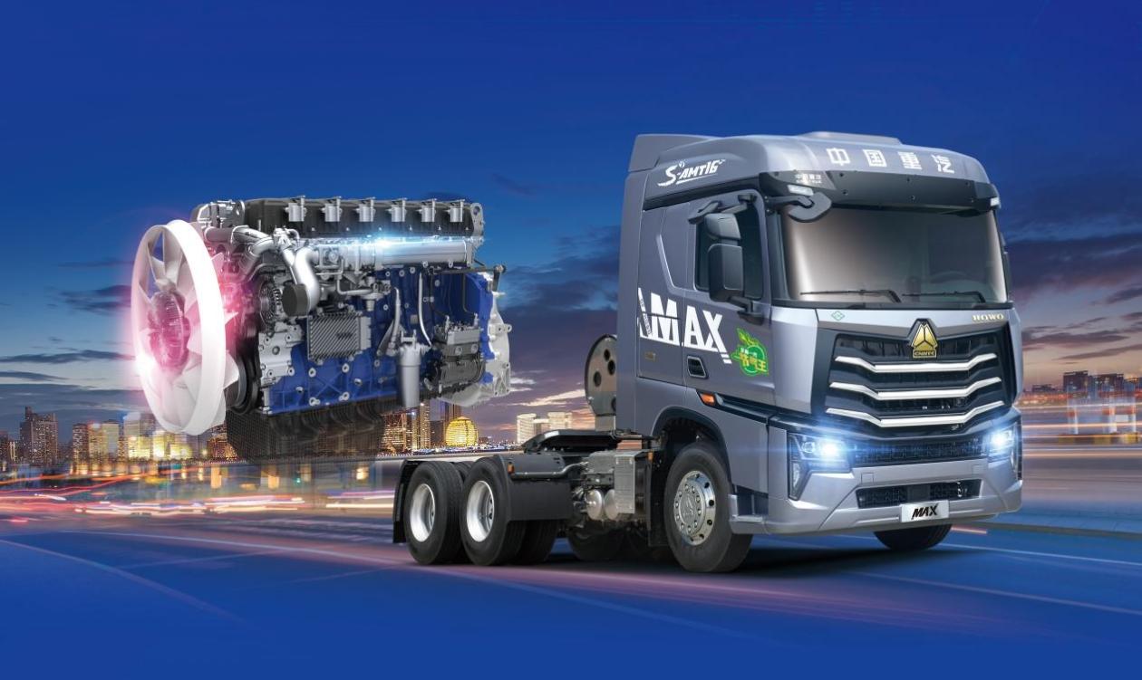 拉煤神器 中国重汽全新一代豪沃max燃气车燃擎创富_卡车e族_选车用车